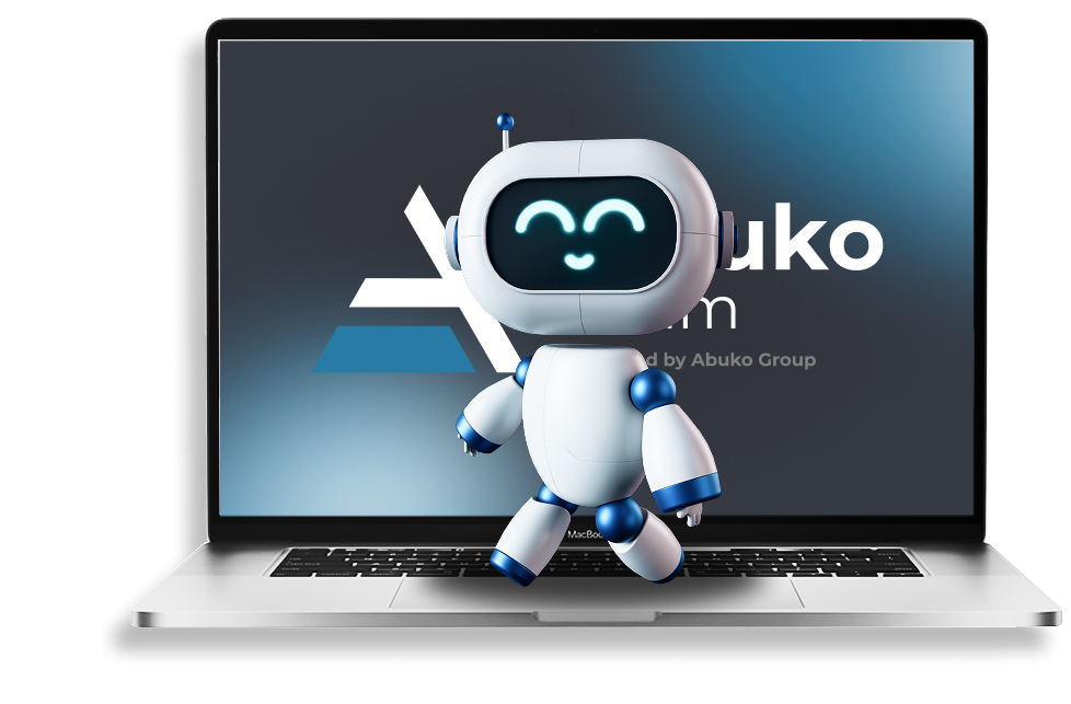 Tvoříme a spravujeme weby na WordPress | Robůtek Abuko, který běhá po klávesnici na notebooku Tvoříme a spravujeme weby na WordPress | Robůtek Abuko, který běhá po klávesnici na notebooku