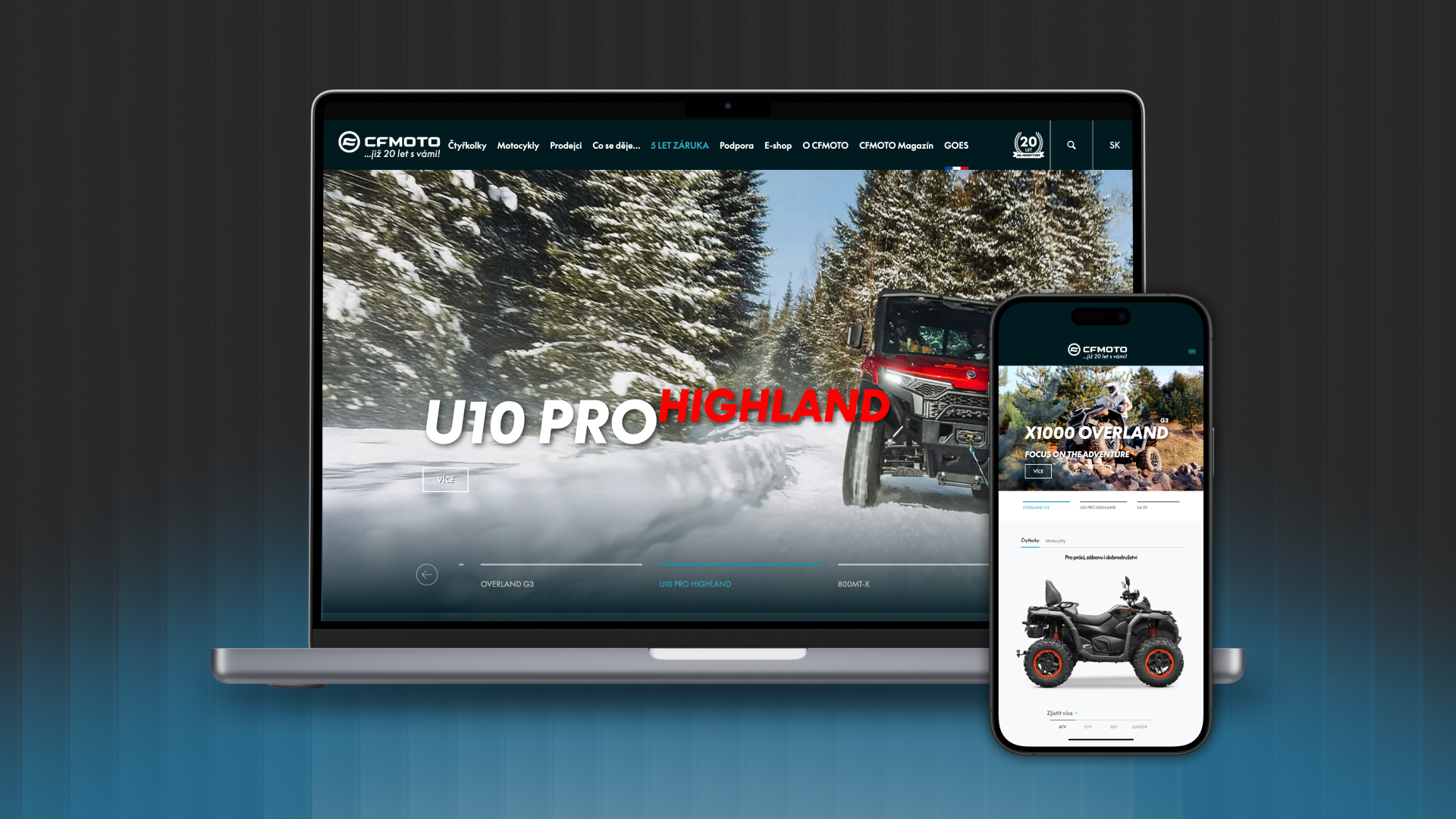 Případová studie projektu cfmoto.cz