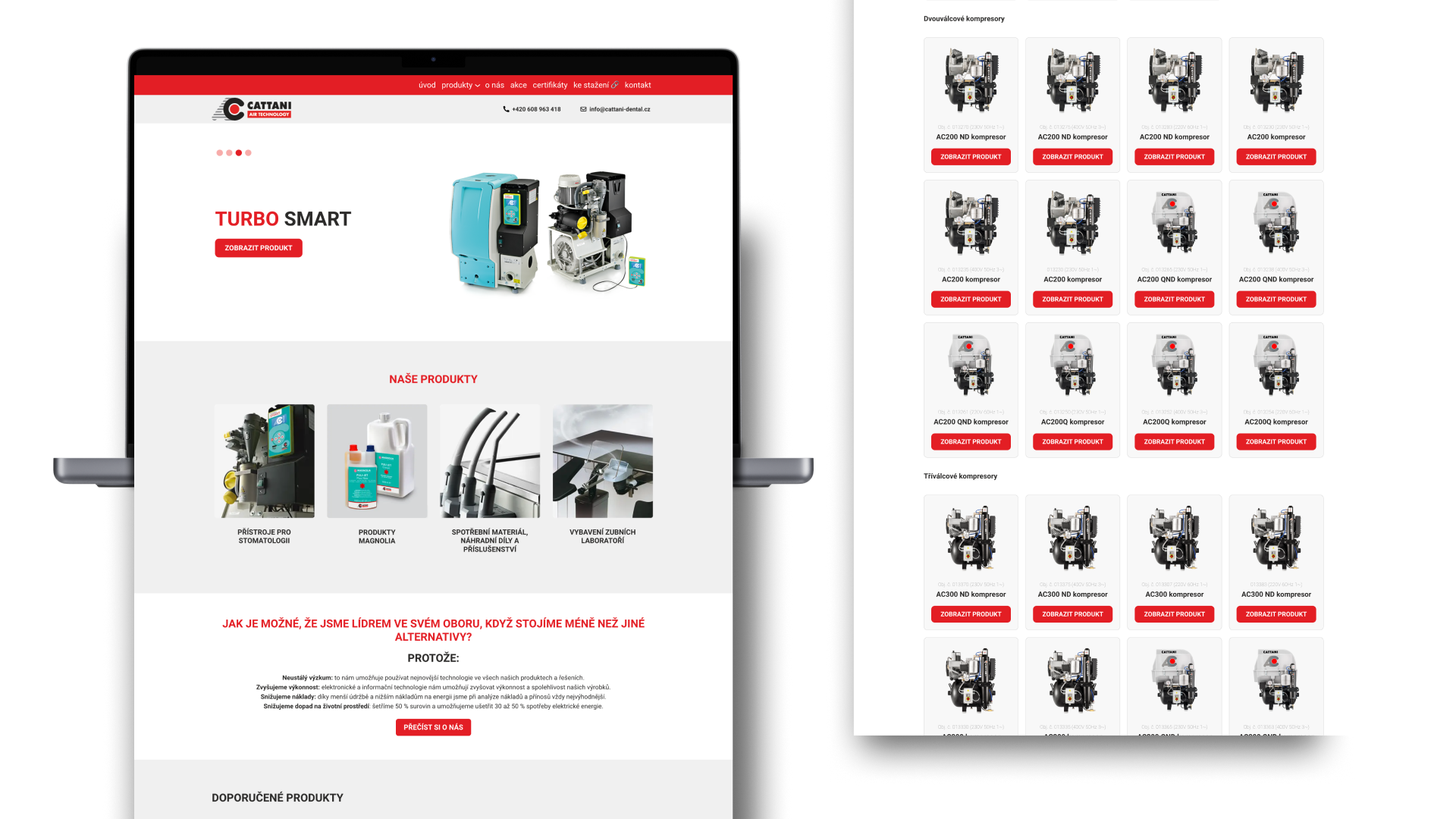 Případová studie projektu cattani-dental.cz